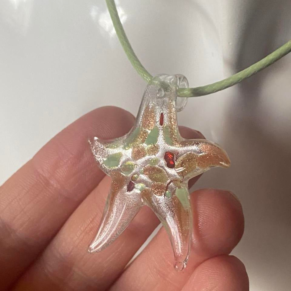 Glass deals starfish pendant