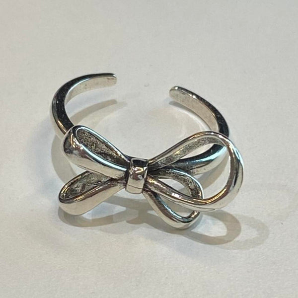 silver bow ring