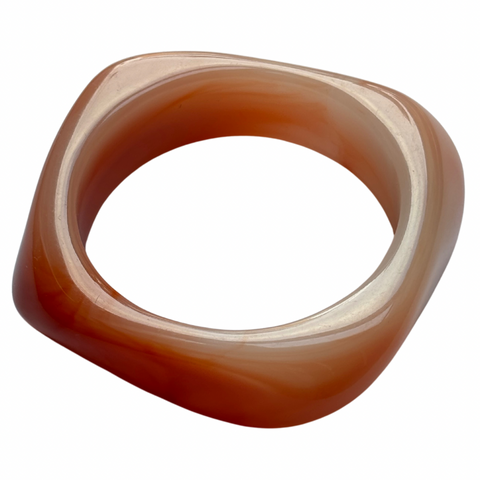 resin chunky bangle in orange