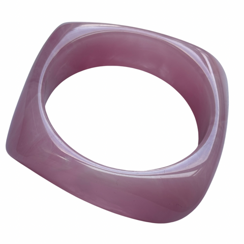 resin chunky bangle in baby pink