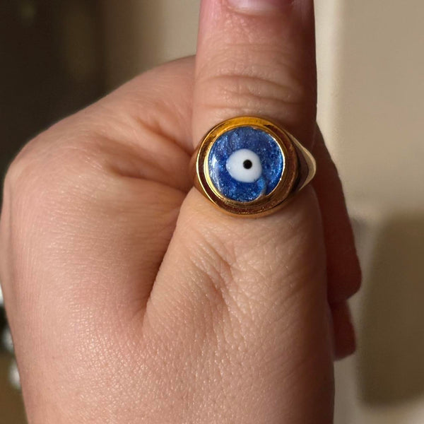 evil eye chunky ring