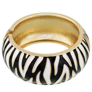 zebra print chunky bangle