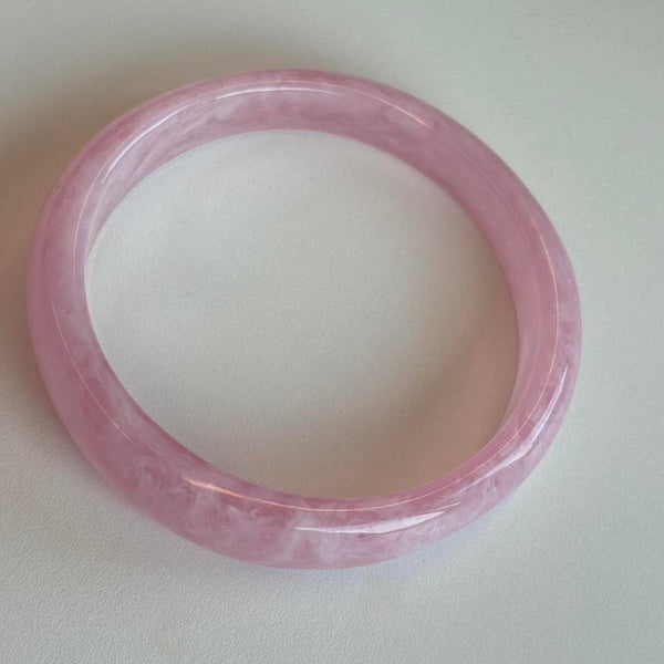 round pink resin bangle