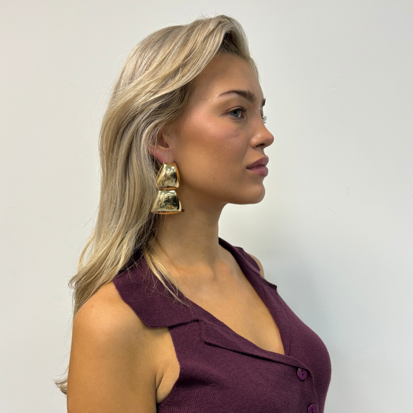 oversized chunky dangle earrings