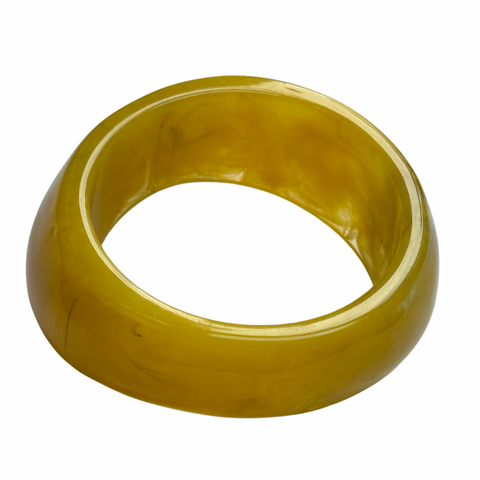 resin chunky bangle in yellow