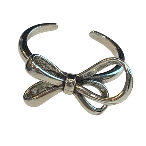 silver bow ring