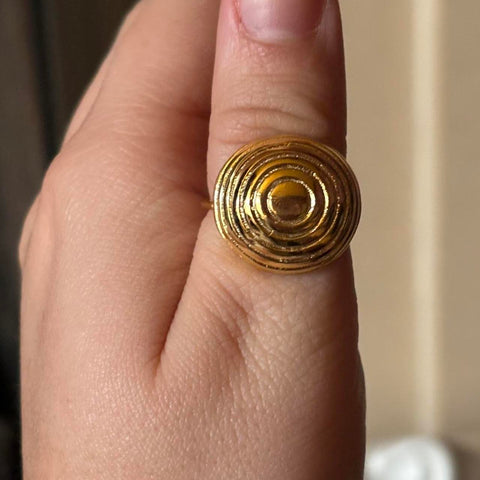 swirl chunky adjustable ring