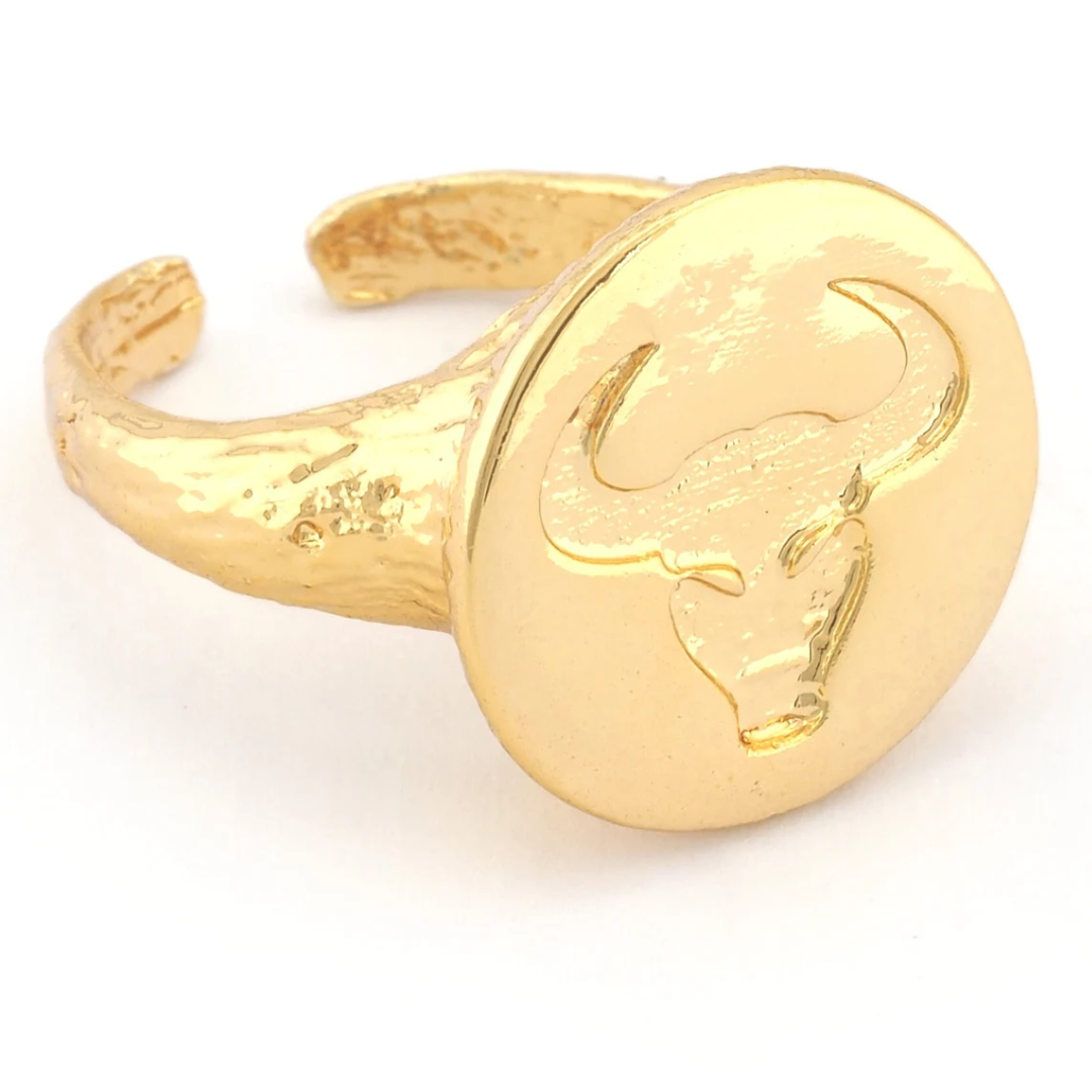 taurus adjustable signet ring