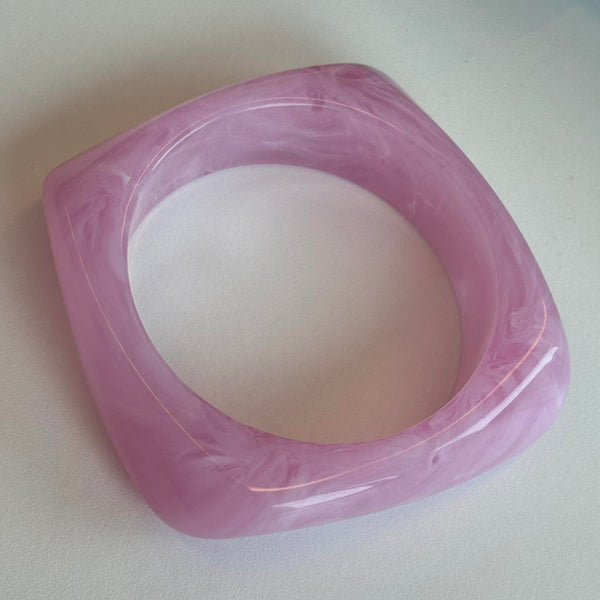 pink resin bangle