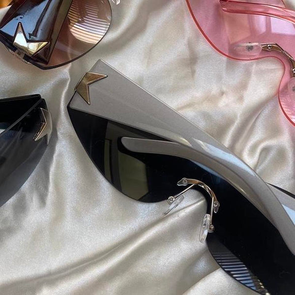 silver mirrored sporty wrap around sunglasses