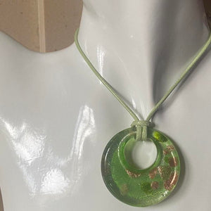 oval glass pendant necklace