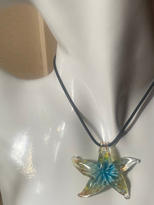light blue starfish necklace